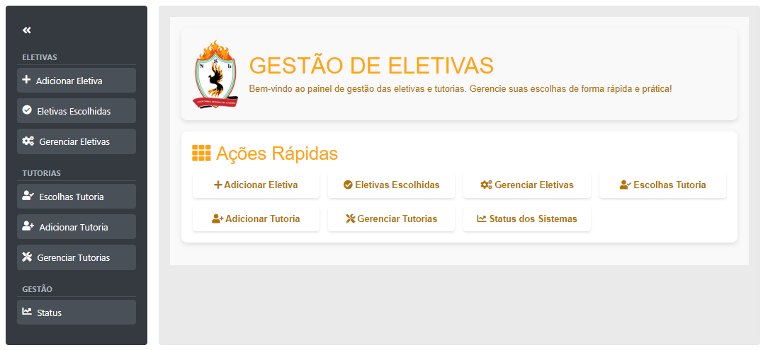 Sistema de Eletivas e Tutorias